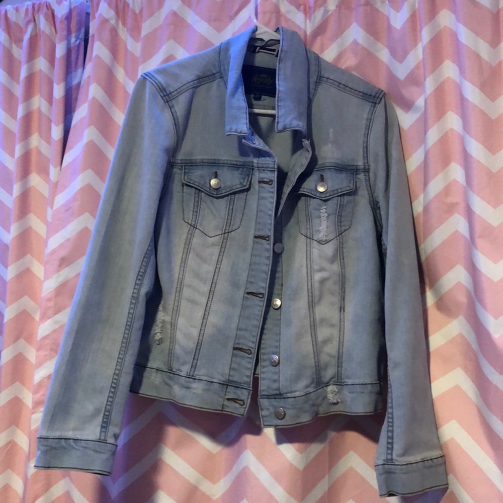 light wash denim jacket